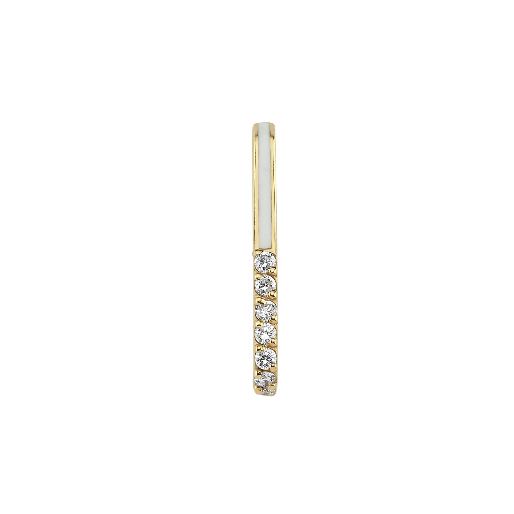 Diamond Enamel Ear Climber Short - 1 piece