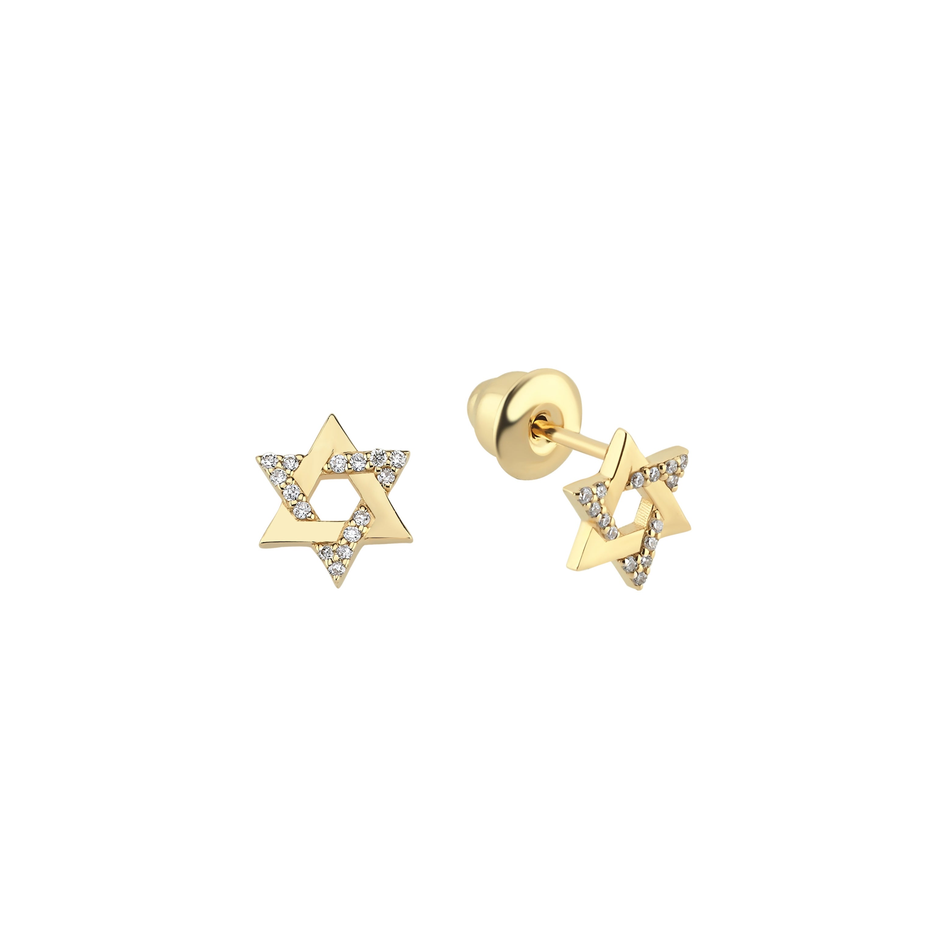 Star Of David Diamond Piercing - 1 piece