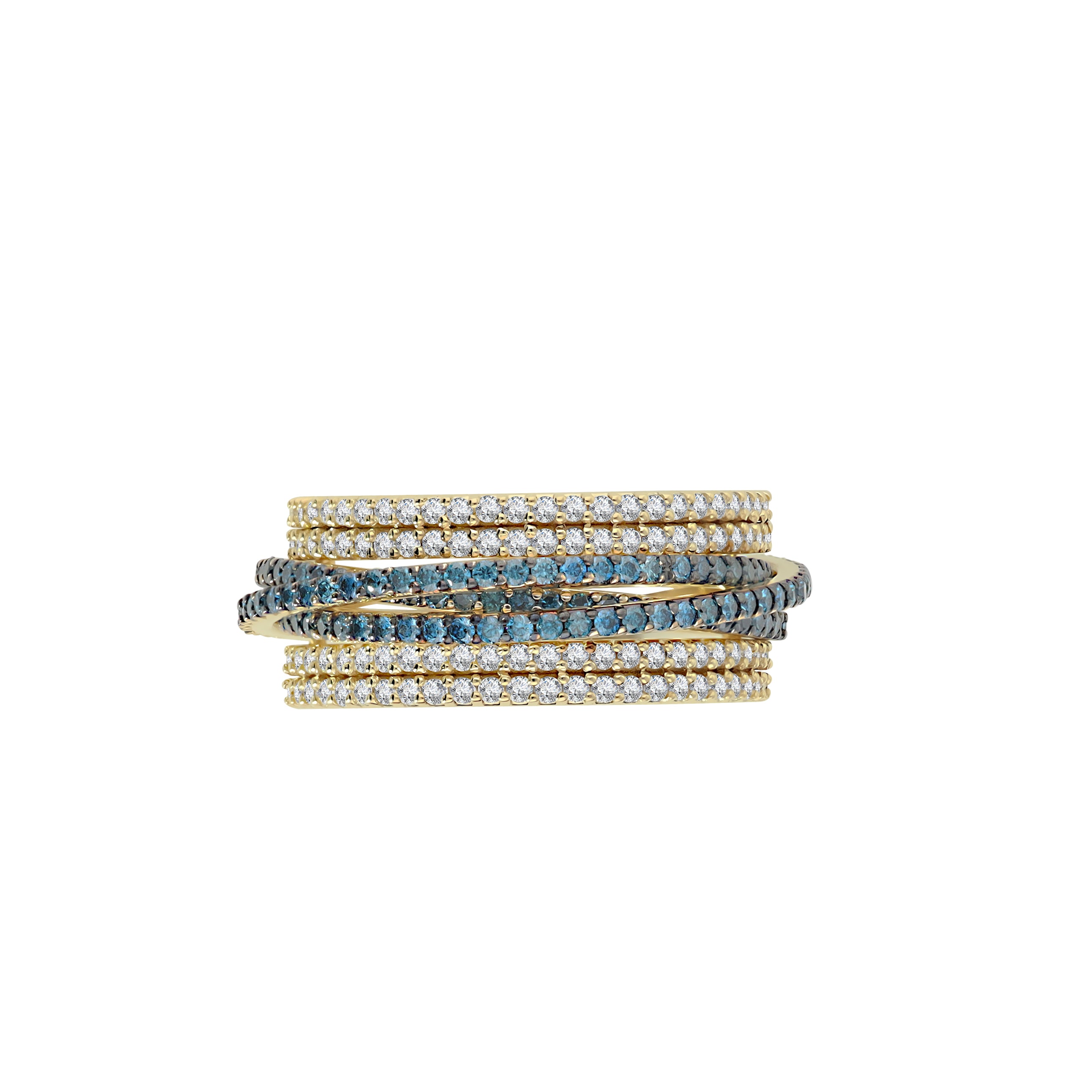Denim Twisted Diamond Ring