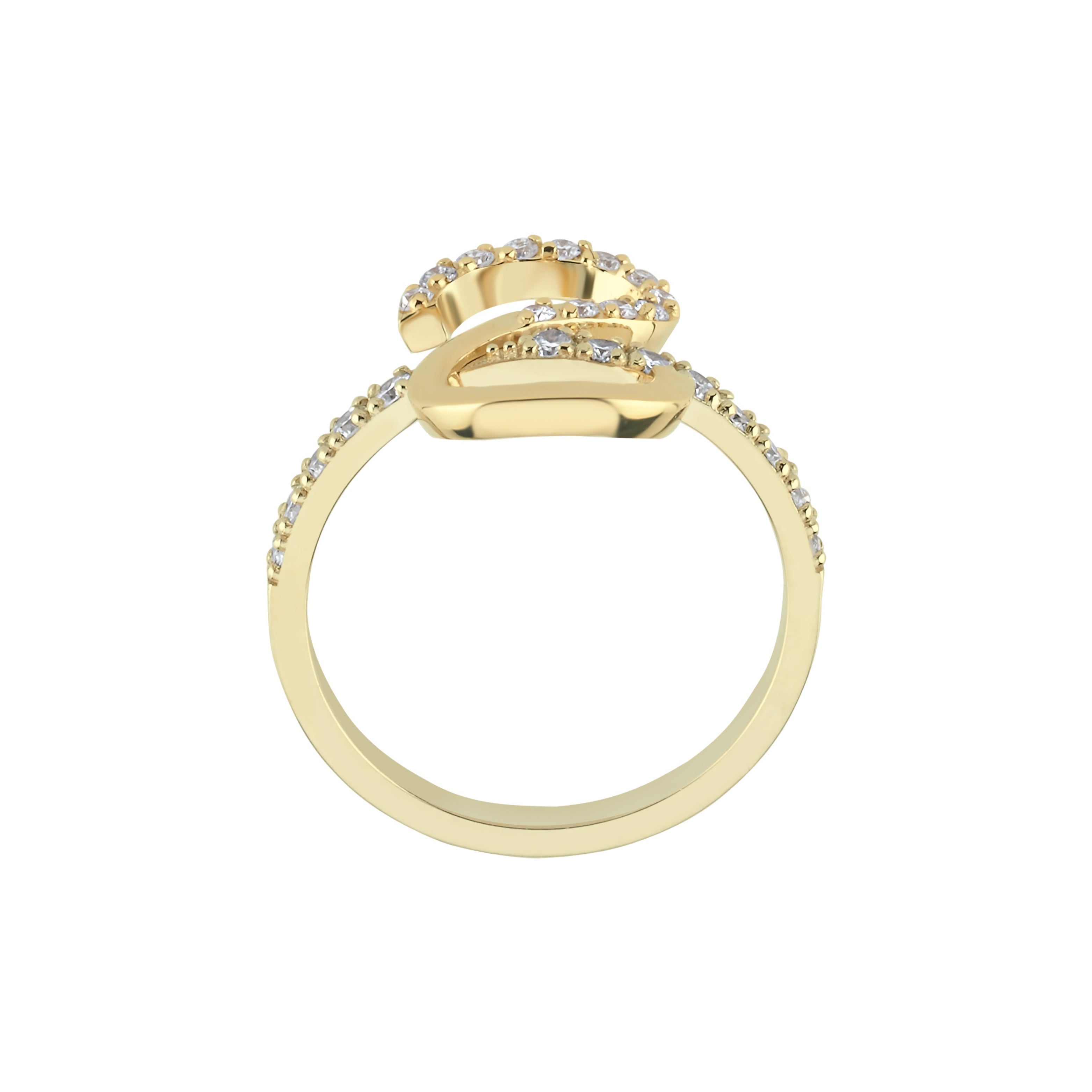 Diamond S Initial Ring