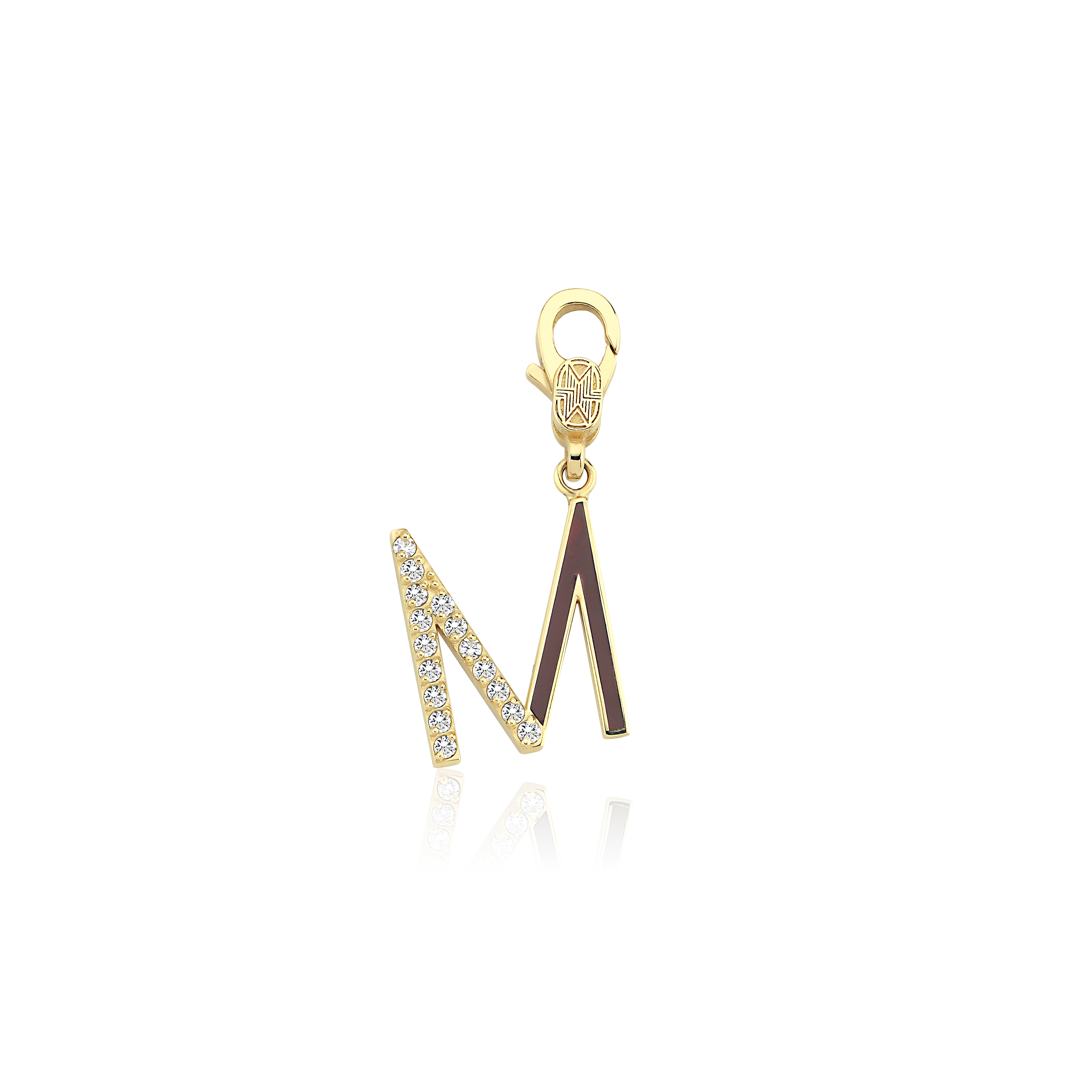 Diamond Meri Lou Monogram Initial Charm