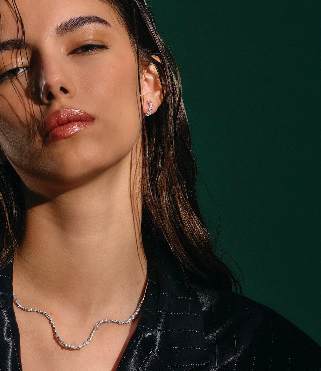 Cactus Diamond Choker Necklace