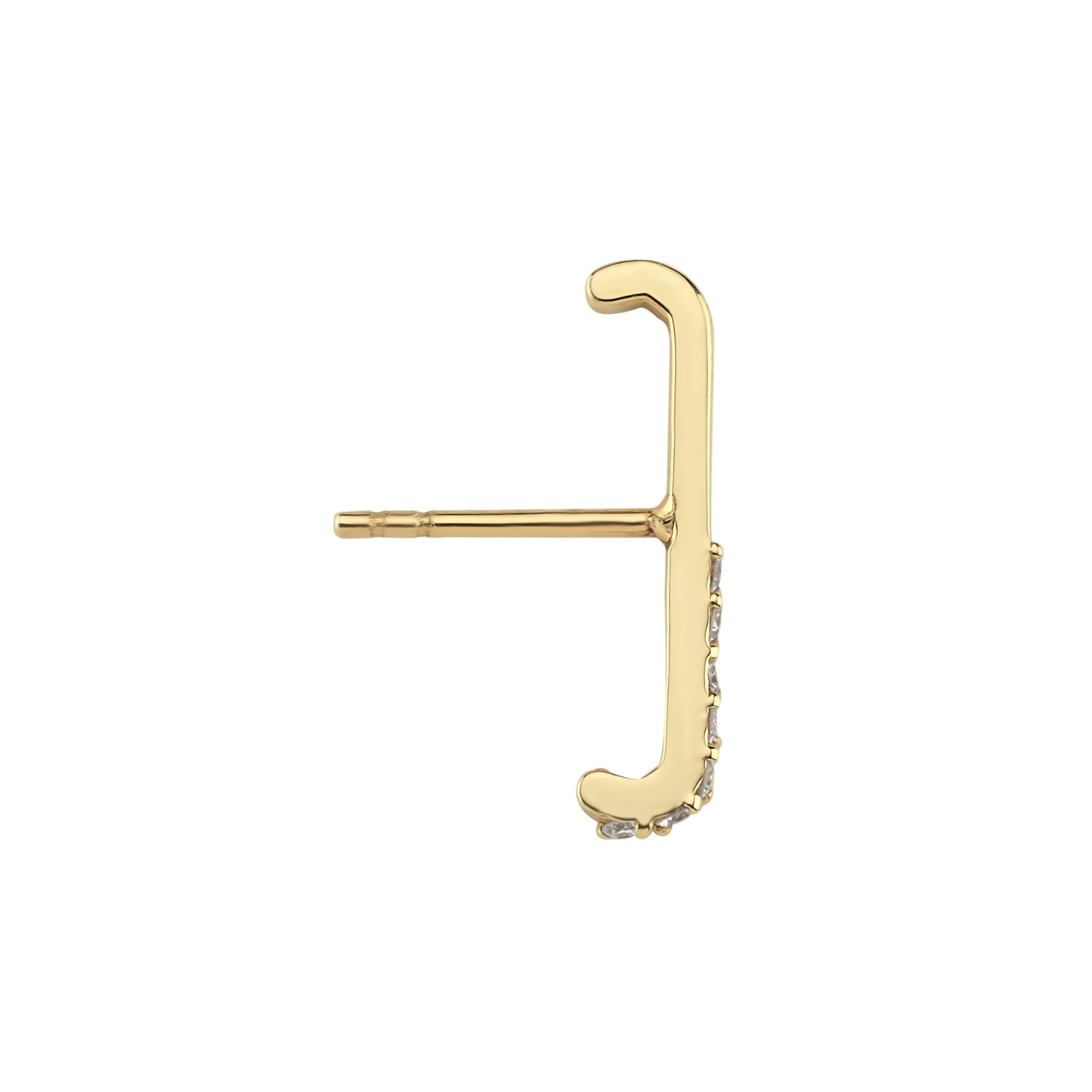 Diamond Enamel Ear Climber Short - 1 piece