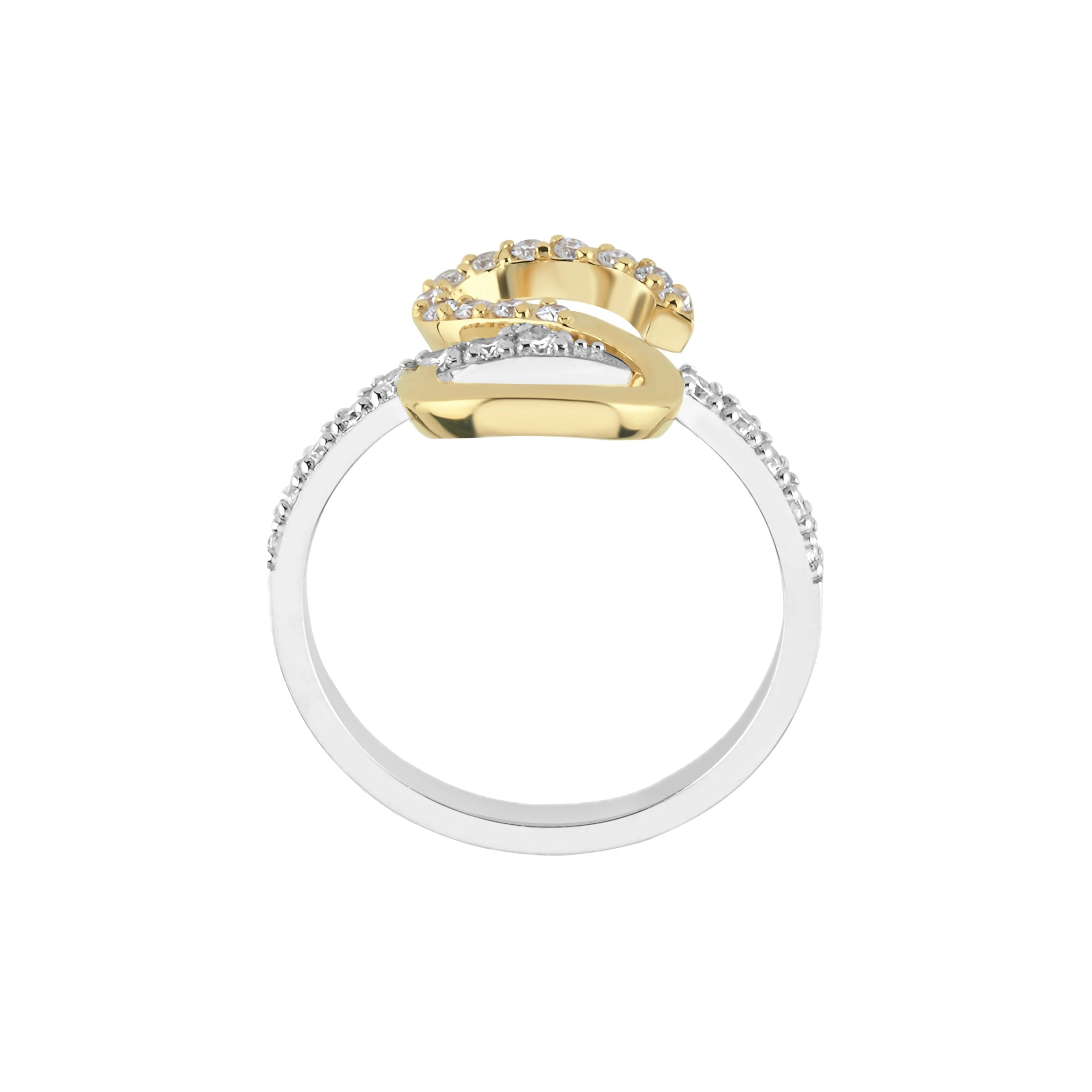 Diamond S Initial Ring