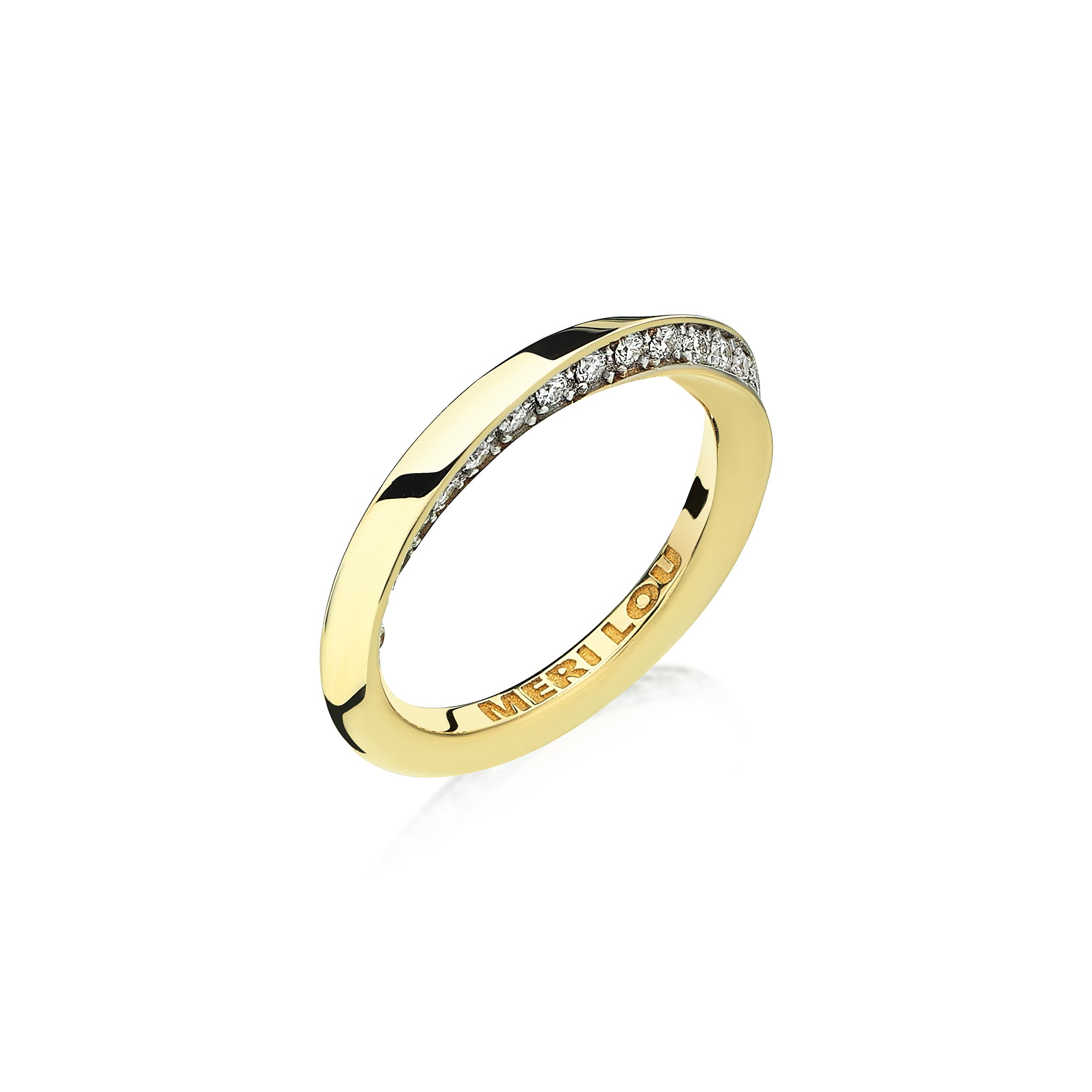 Twisted Diamond Space Ring