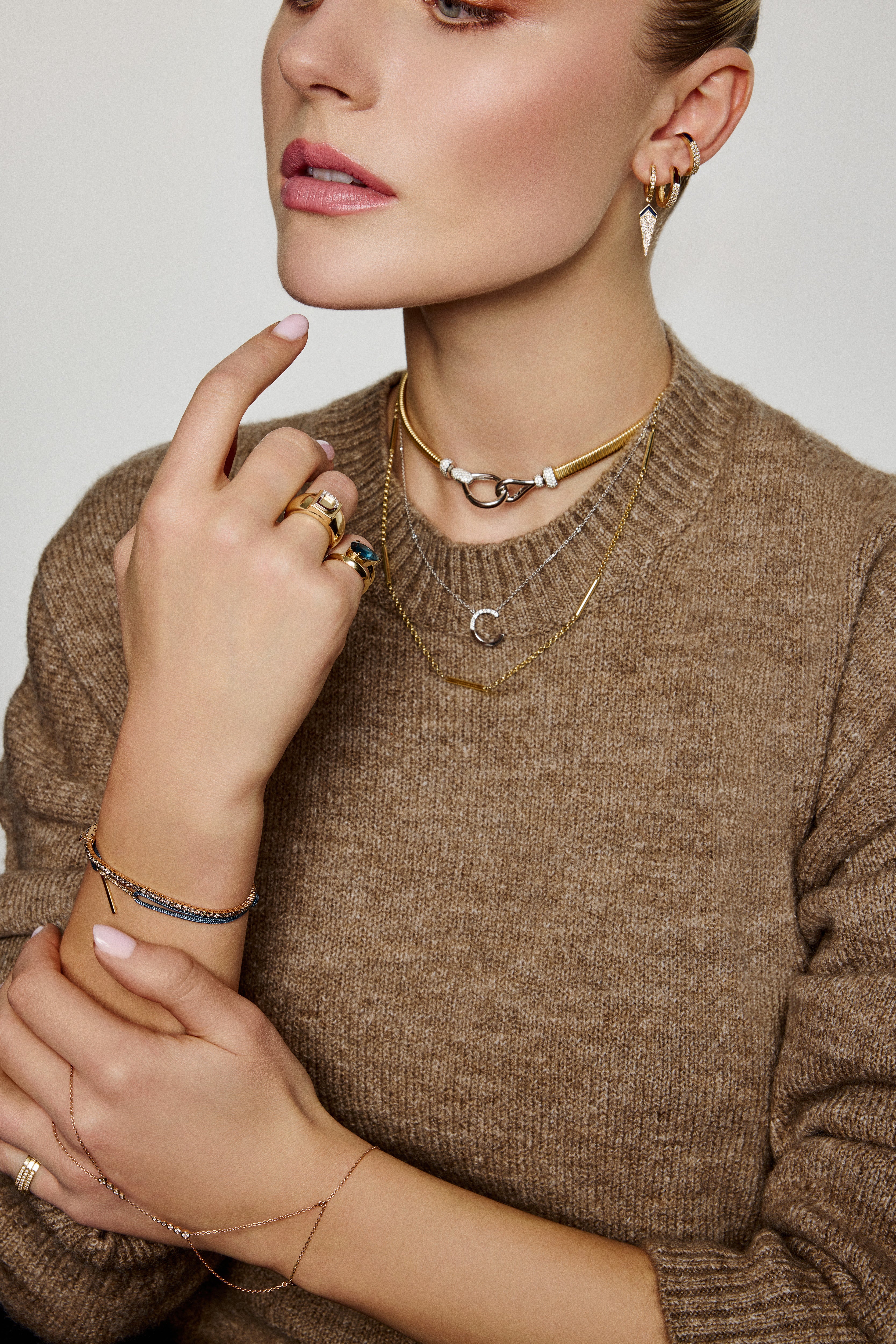 Sparkle Of Light Hoop Earring