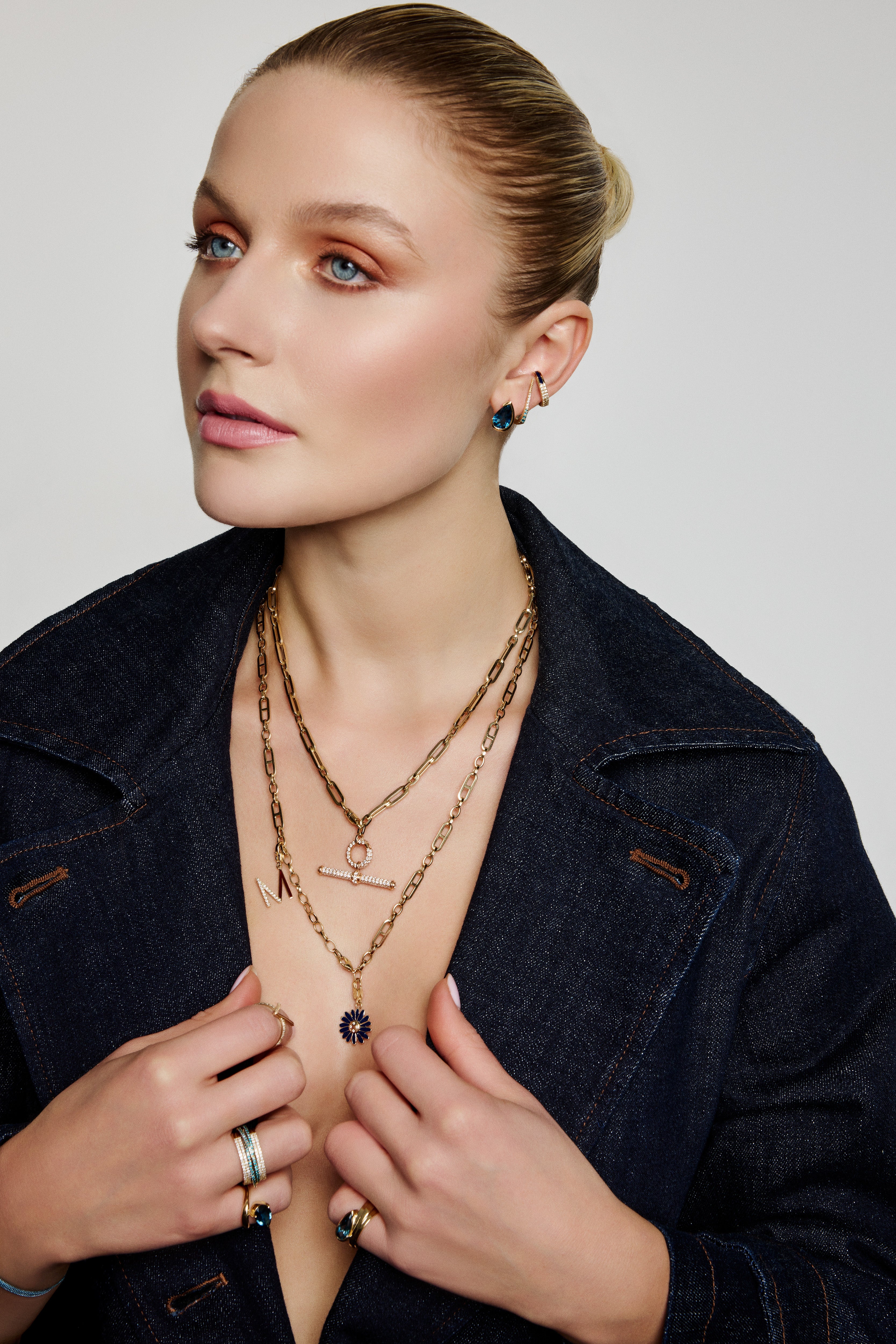 Diamond Meri Lou Monogram Initial Charm