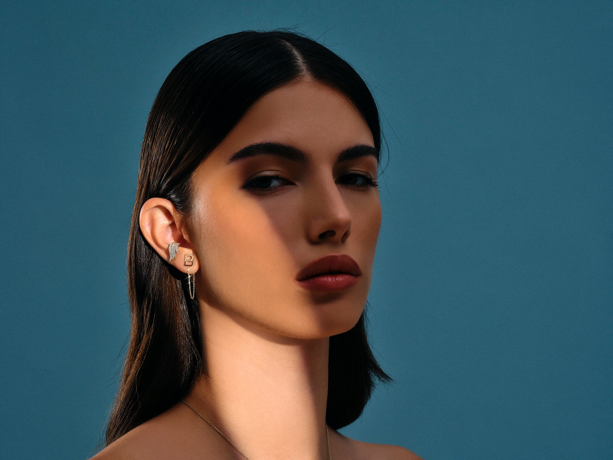 Angel Wing XL Diamond Stud - 1 piece