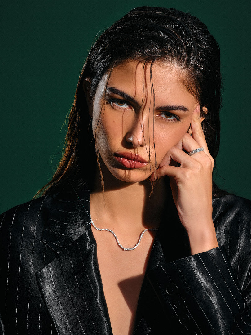 Cactus Diamond Choker Necklace