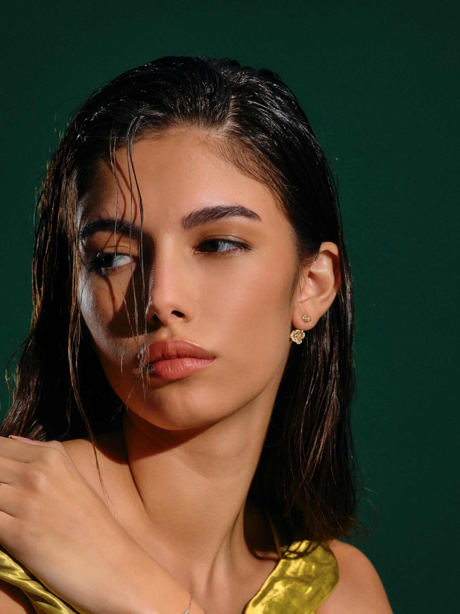 Rose And Thorn Diamond Earrings