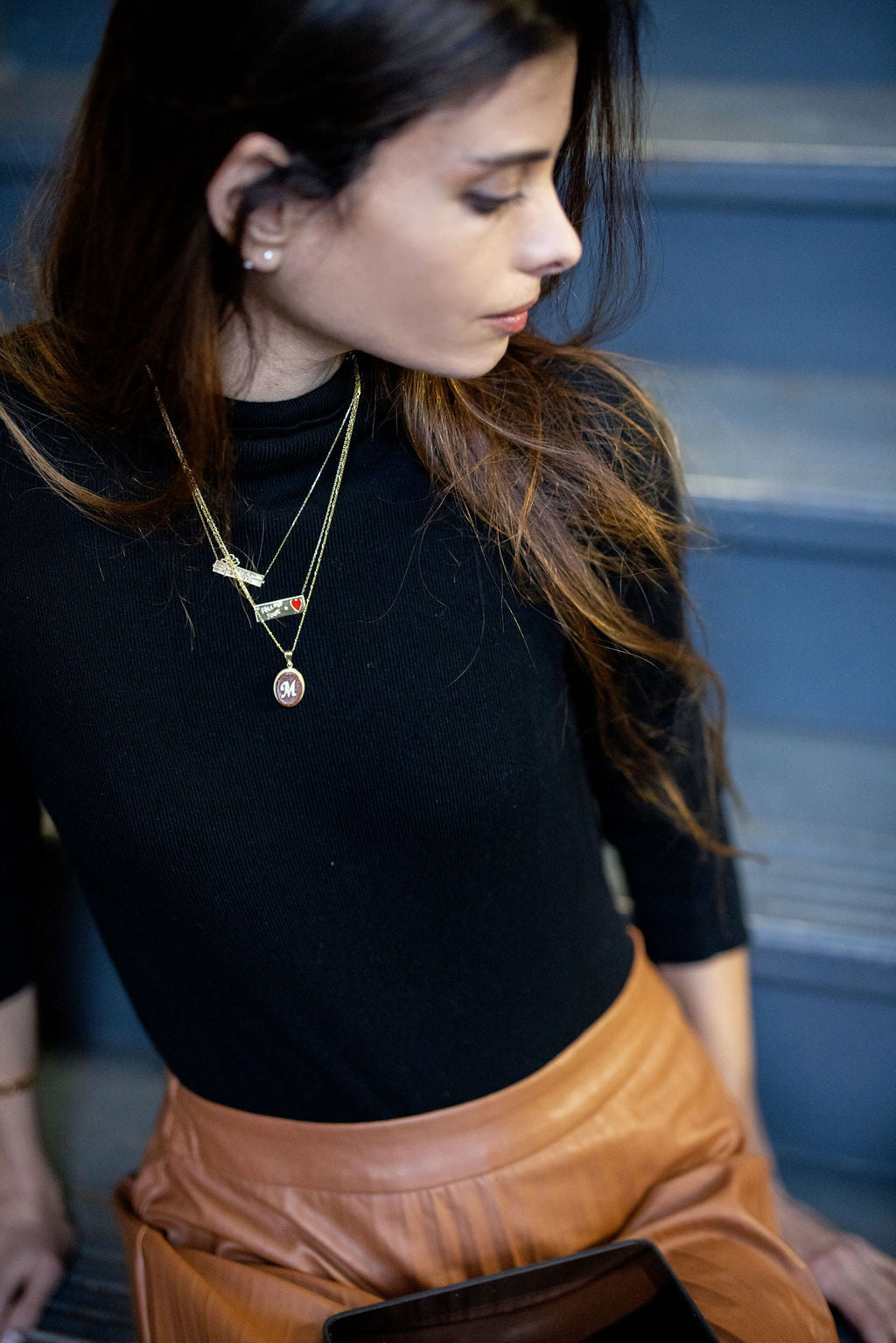 Follow Your Heart Bar Necklace