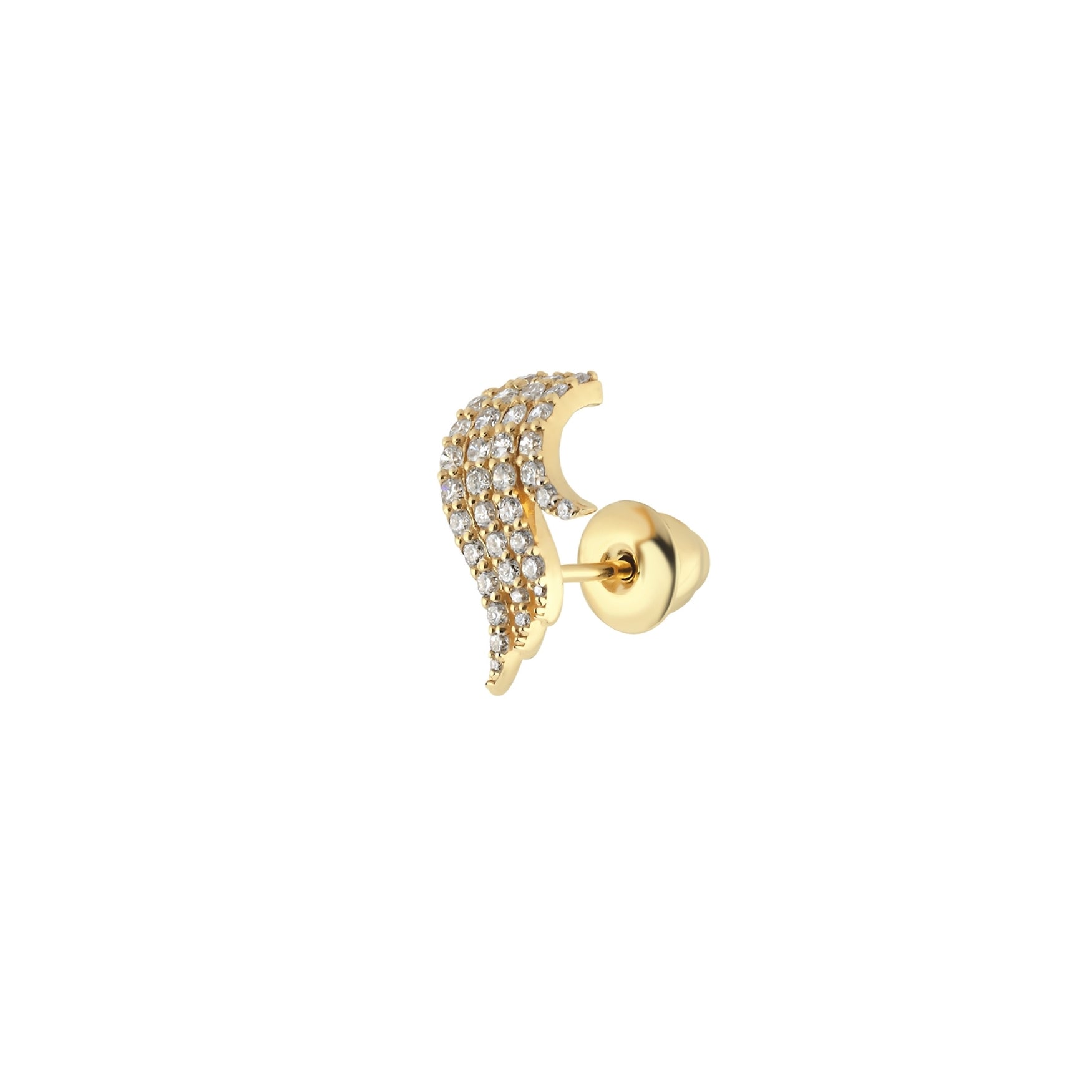 Angel Wing XL Diamond Stud - 1 piece