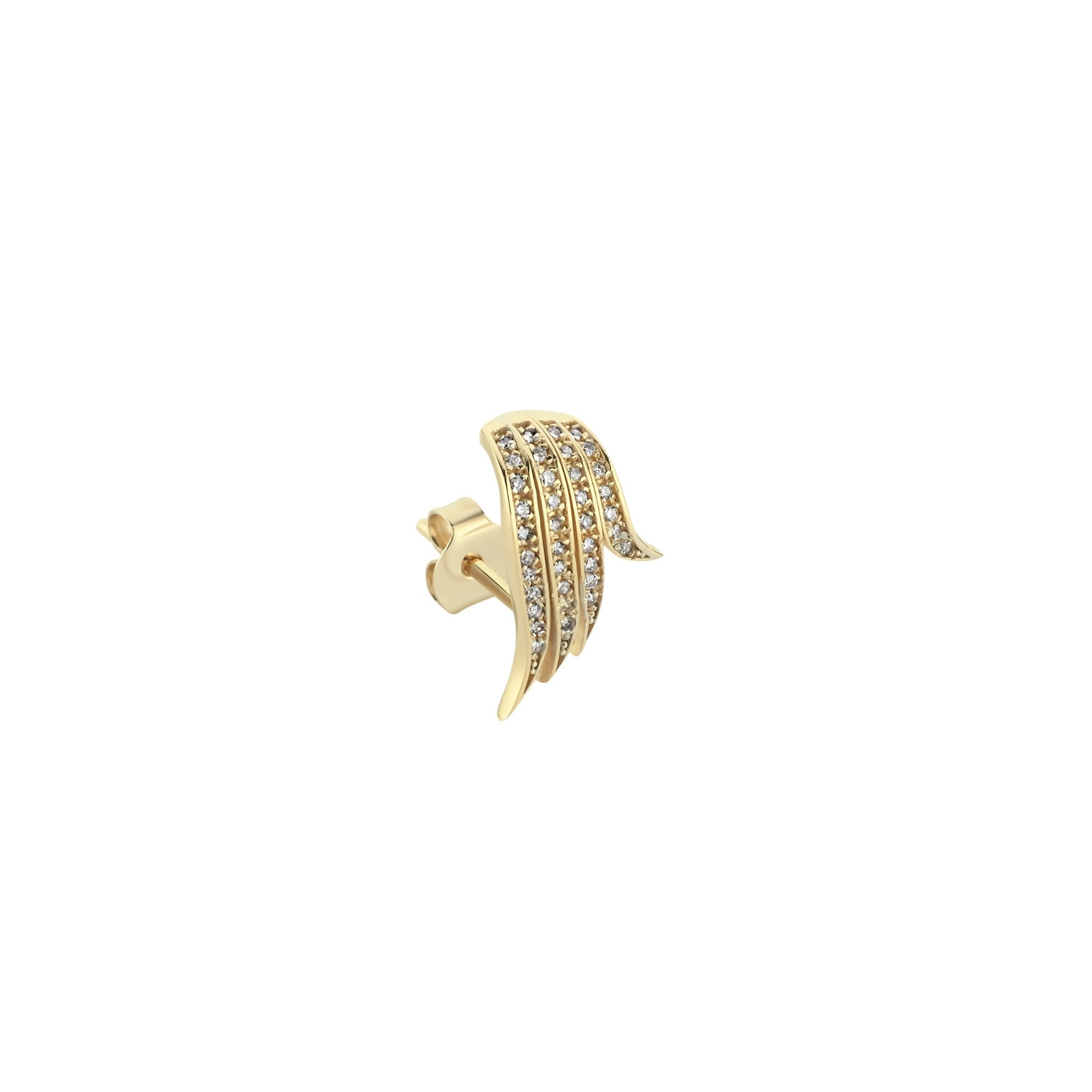 Angel Wing Diamond Stud - 1 piece