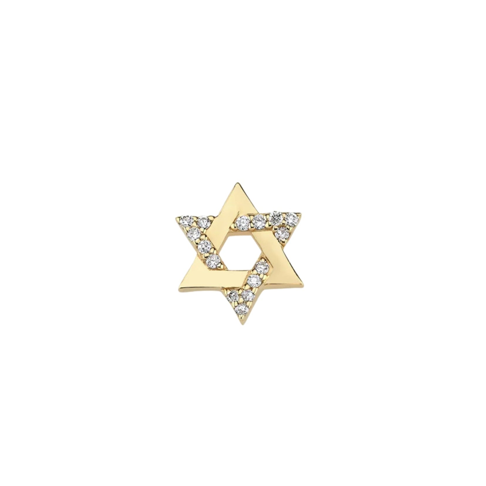 Star Of David Diamond Piercing - 1 piece