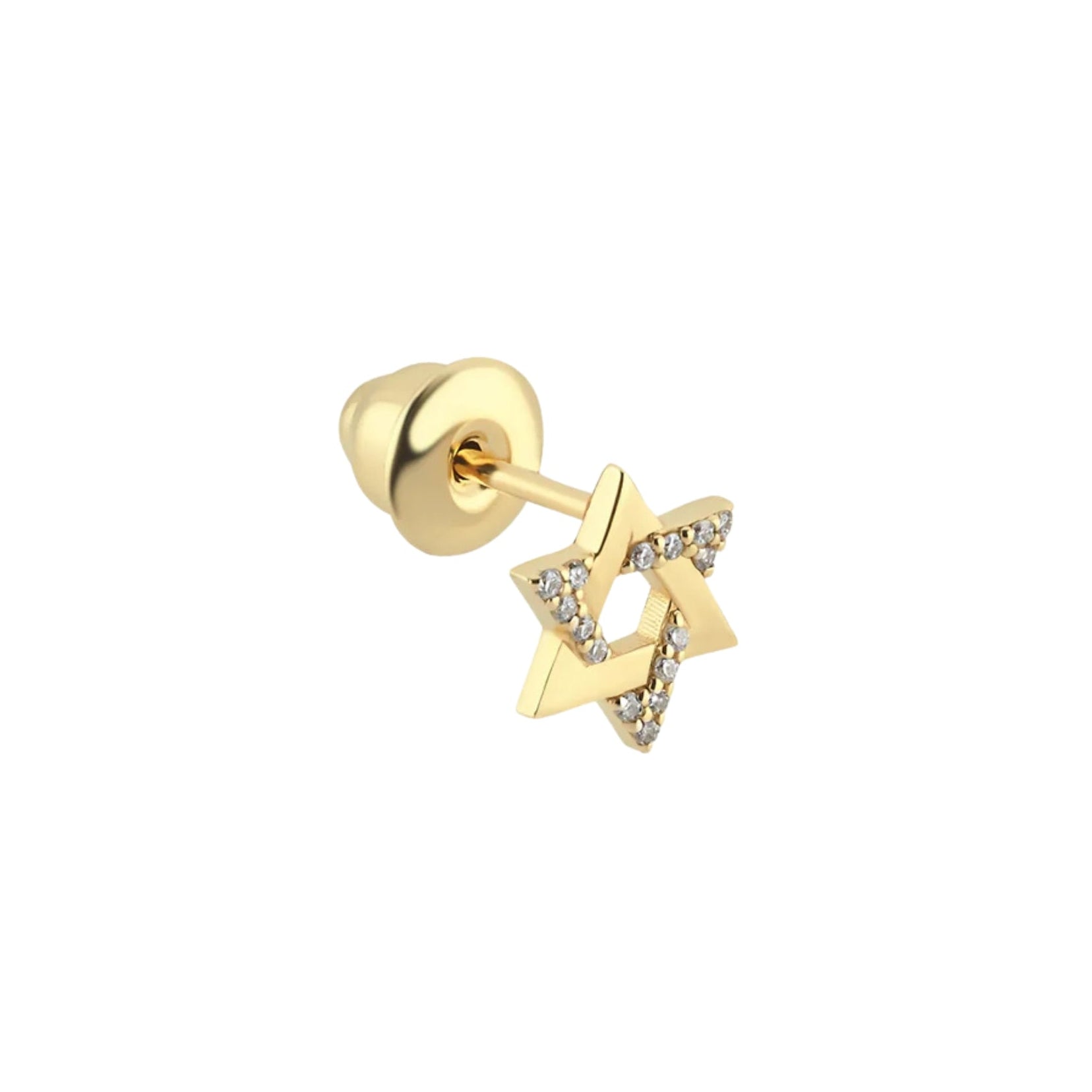 Star Of David Diamond Piercing - 1 piece
