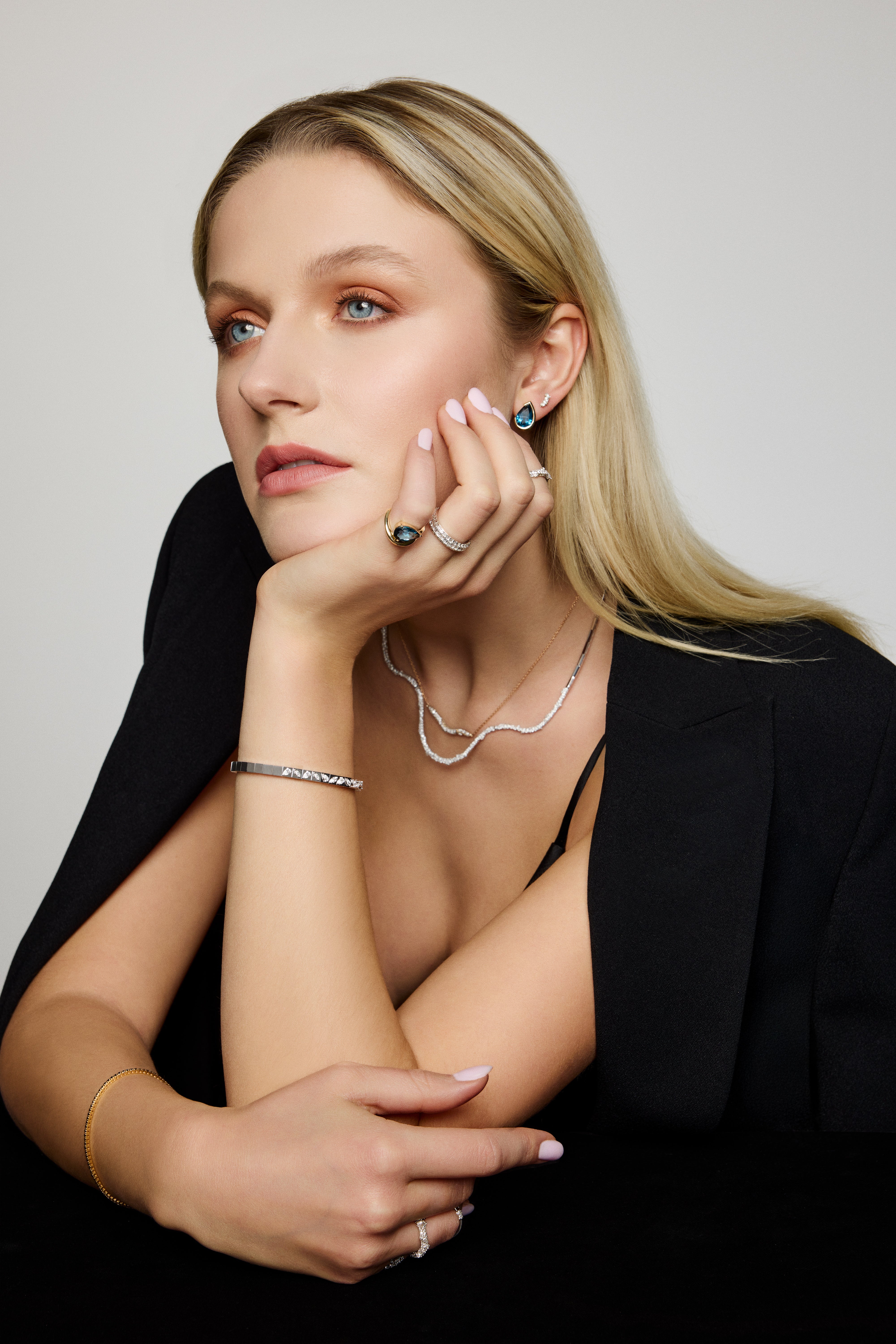 Denim Island Earrings