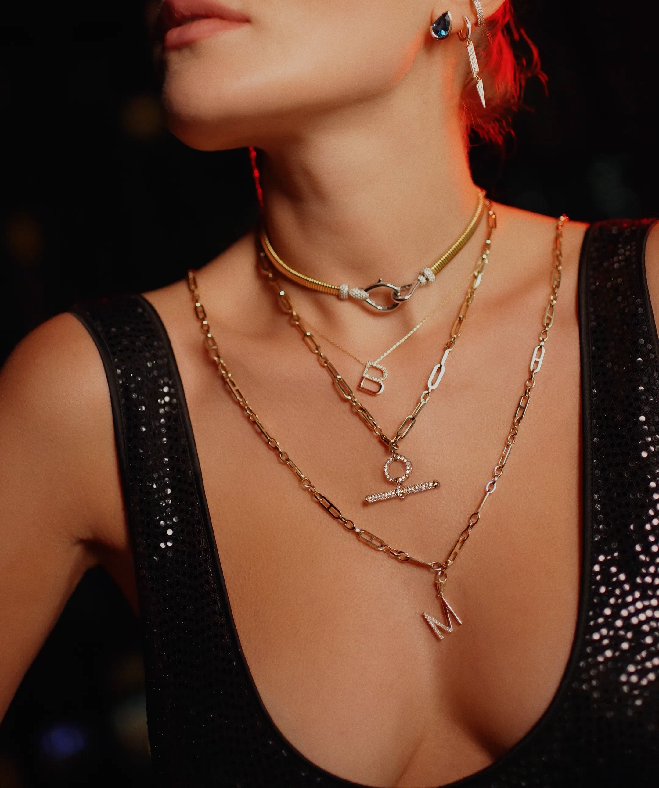 Denim Island Earrings