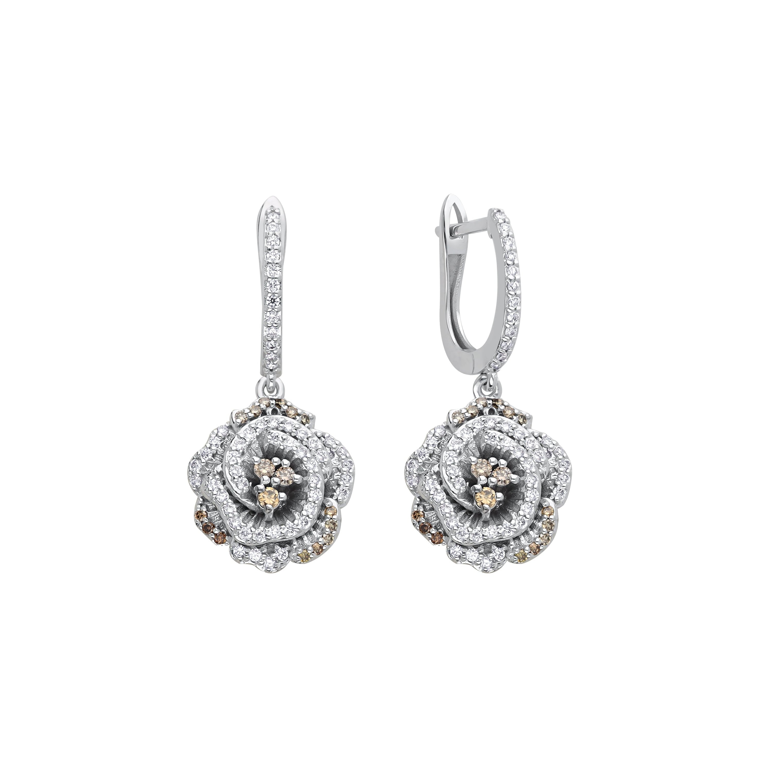 Rose Diamond Earrings