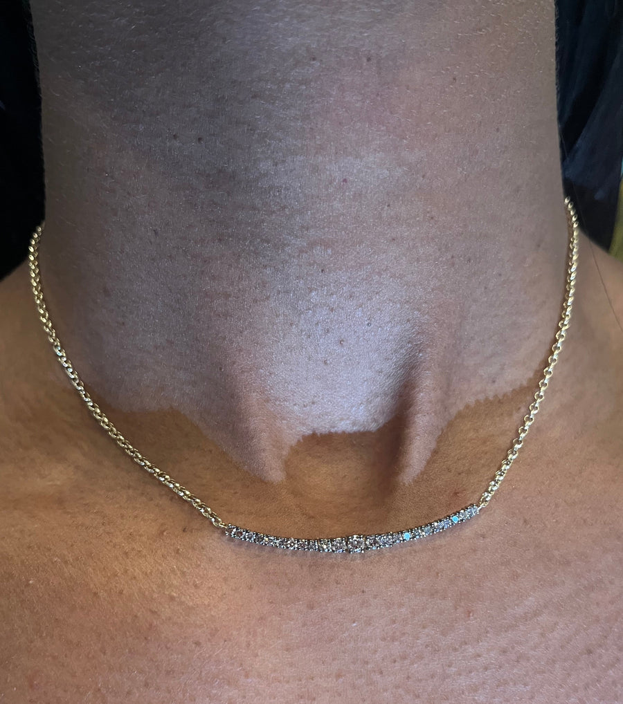 Diamond Row Necklace