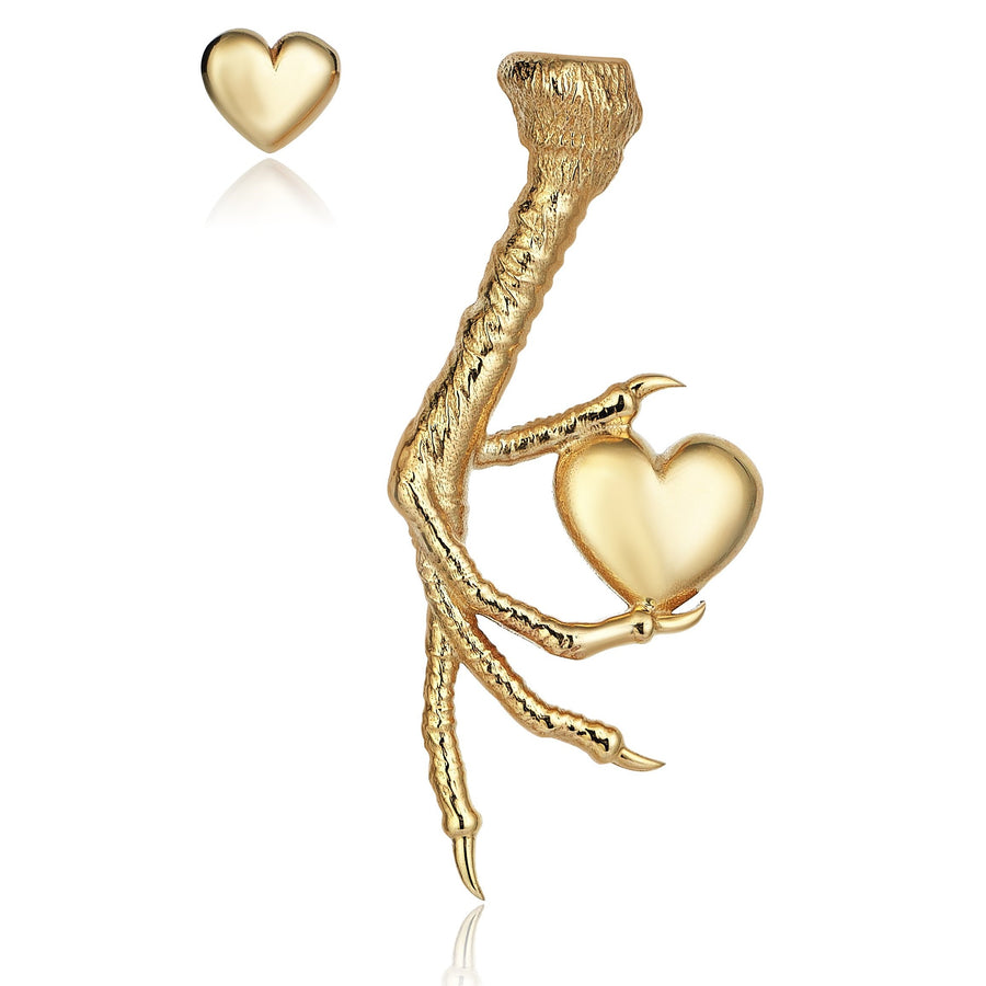 Claw's Love Earrings (14K Gold)
