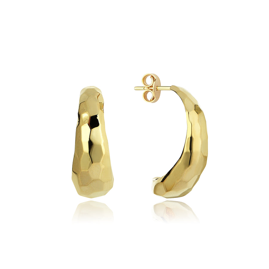 Snake Hoops Earrings (14K Gold)