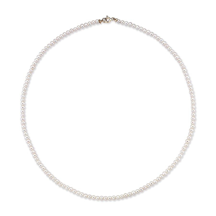 Freshwater Mini Pearl Necklace (14K Gold)